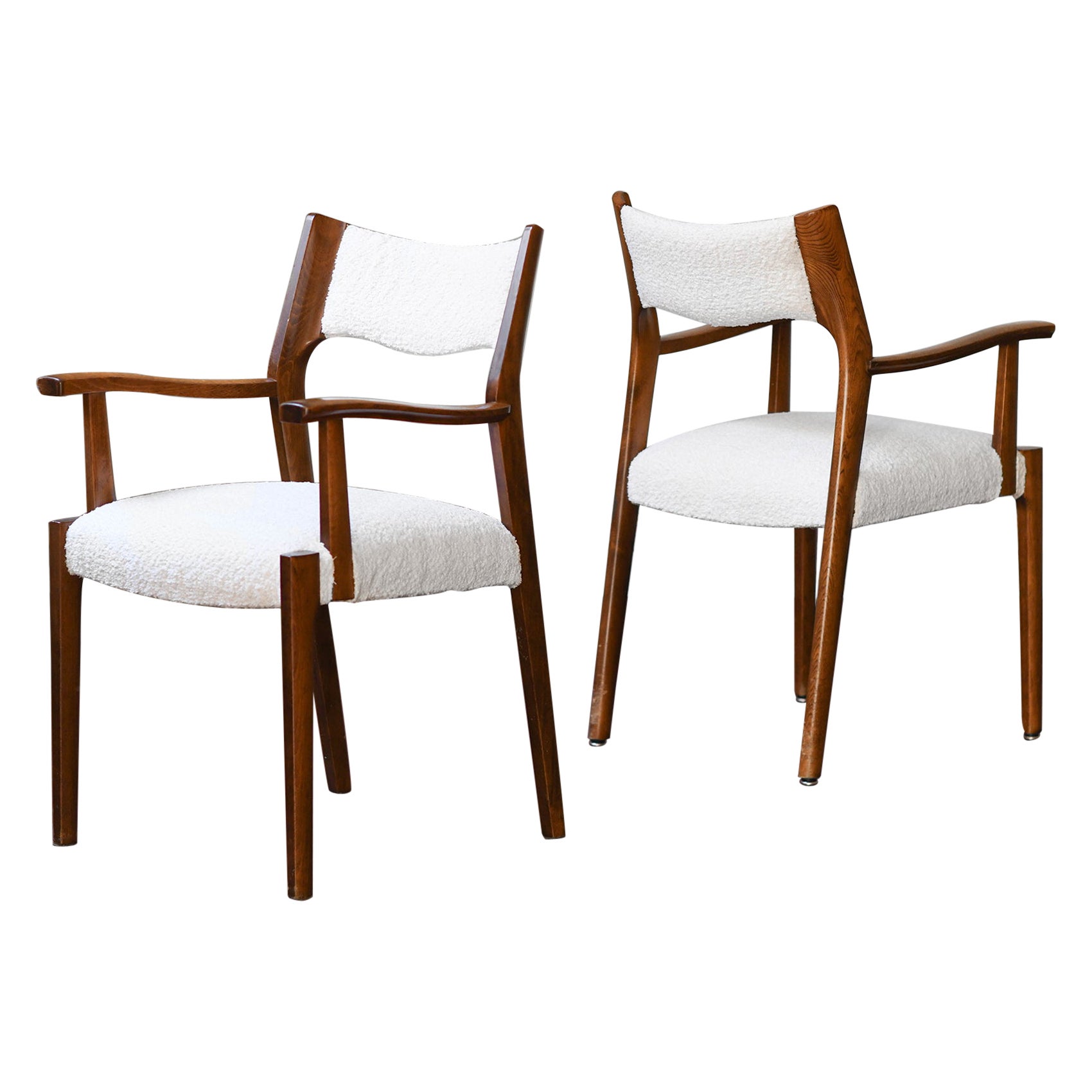 Set of 6 Mid-Century French armchairs For Sale