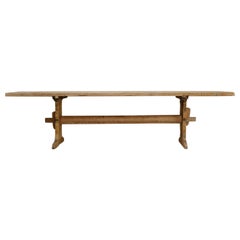 Antique 19th century Swedish pinewood bock table ...