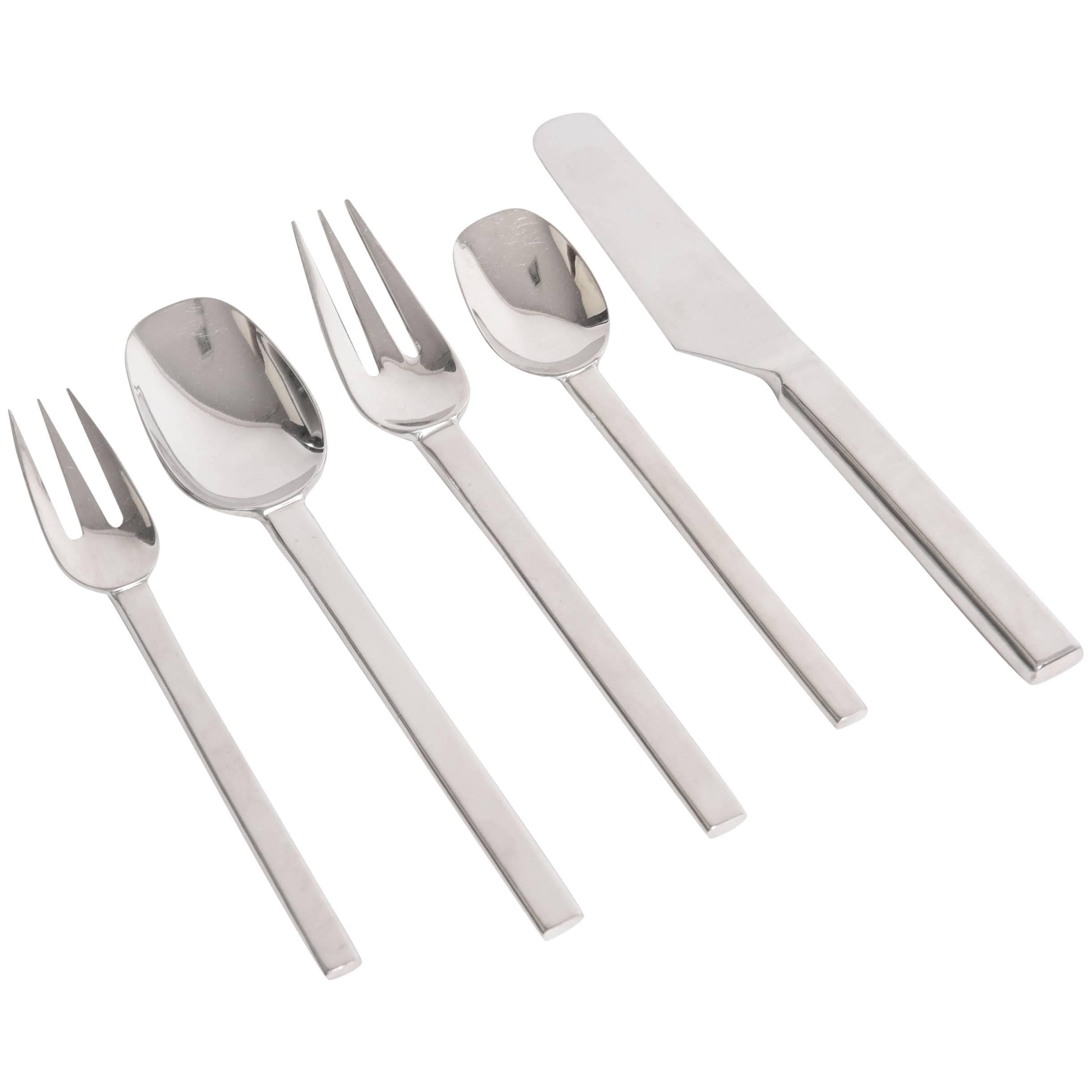 Mid-Century Modern American Ward Bennett Stainless Flatware Supreme Cutlery For Sale