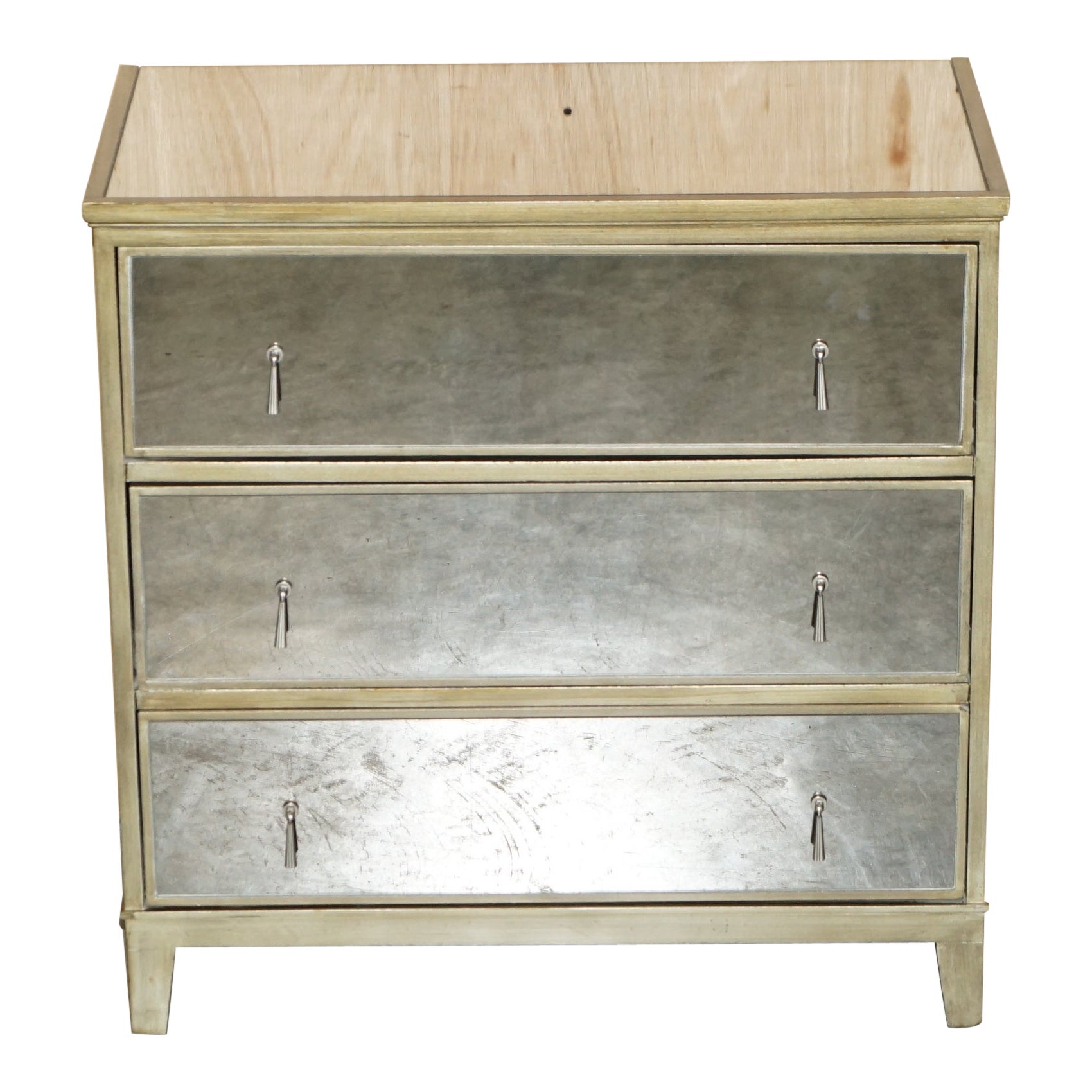 FEATHER & BLACK GATSBY MIRRORED CHEST OF DRAWERS MATCHING SiDE TABLES AVAILABLE