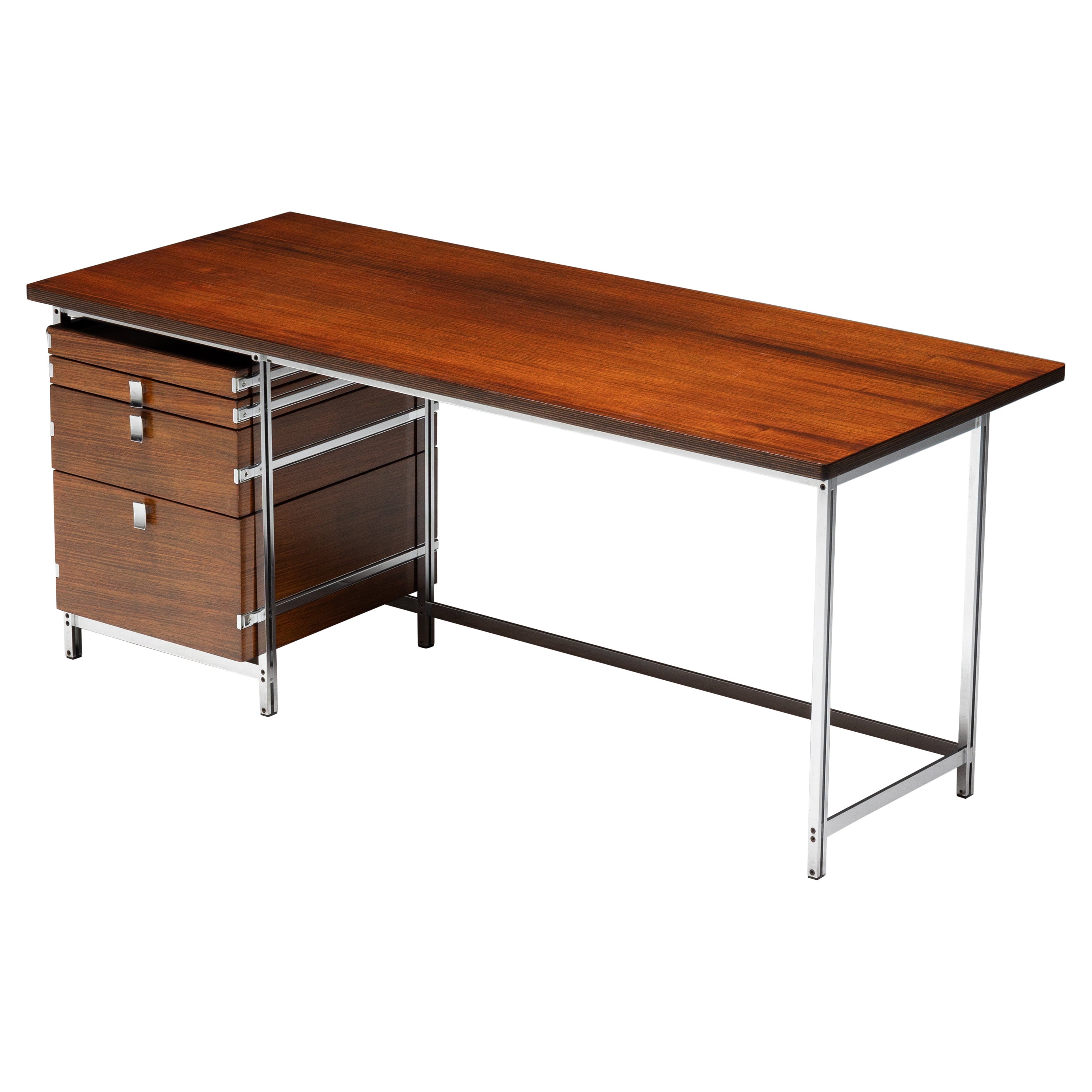 Executive Desk by Jules Wabbes for Mobilier Universel, Belgium, 1950s For Sale