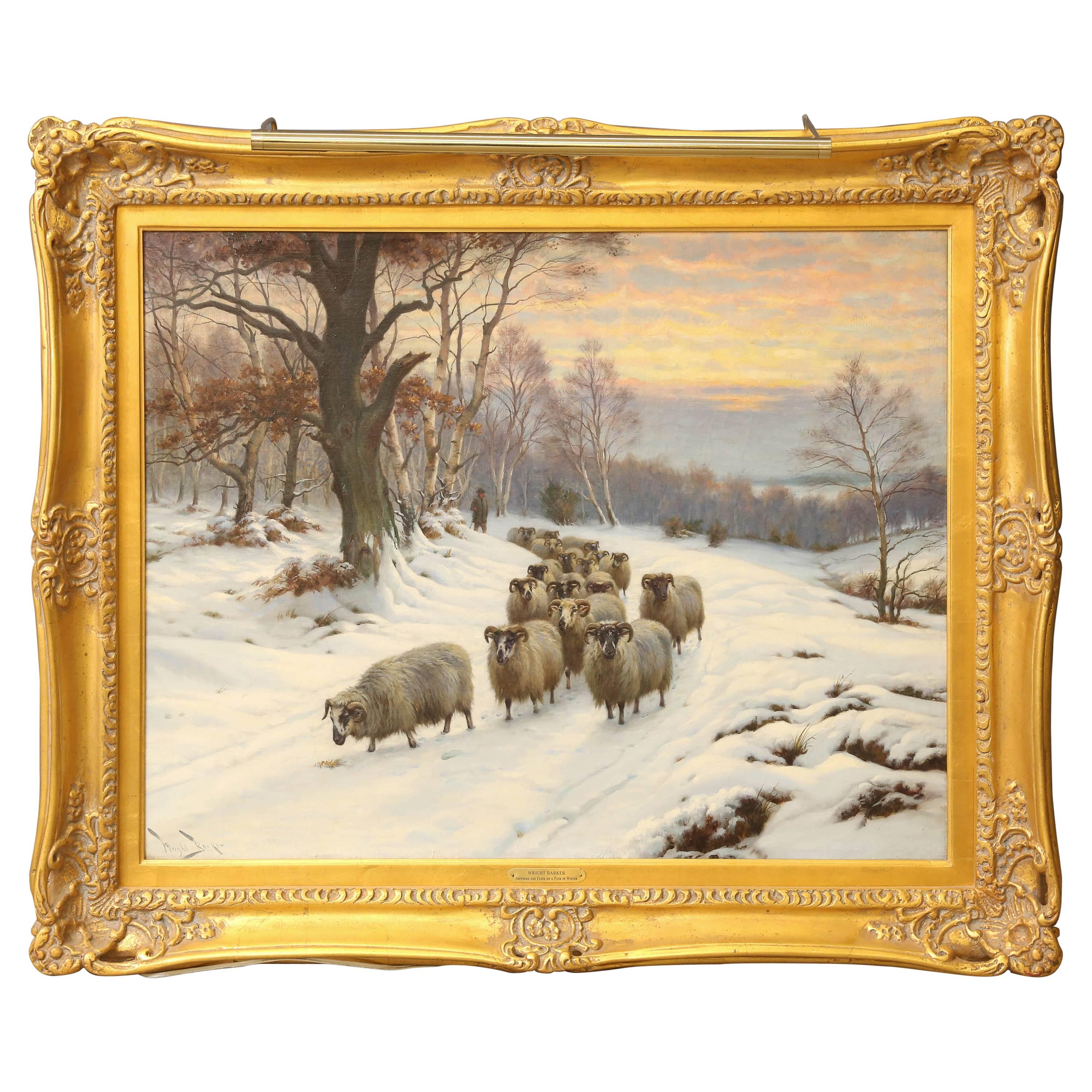 Painting by Wright Barker For Sale