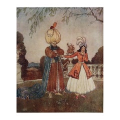 Impression vintage d'origine d'Edmund Dulac, vers 1930