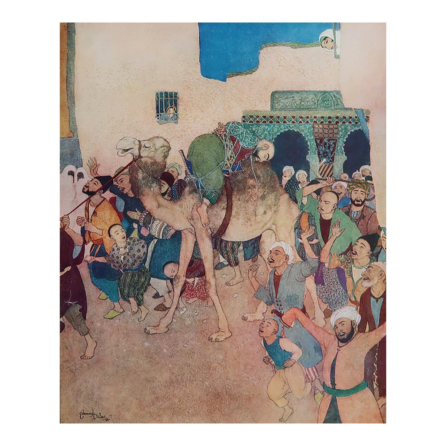 Impression vintage d'origine d'Edmund Dulac, vers 1930