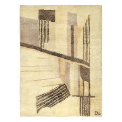 Early 20th Century French Art Deco Handmade Rug