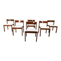 Retro stackable dining chairs, set of 6 - 1970s