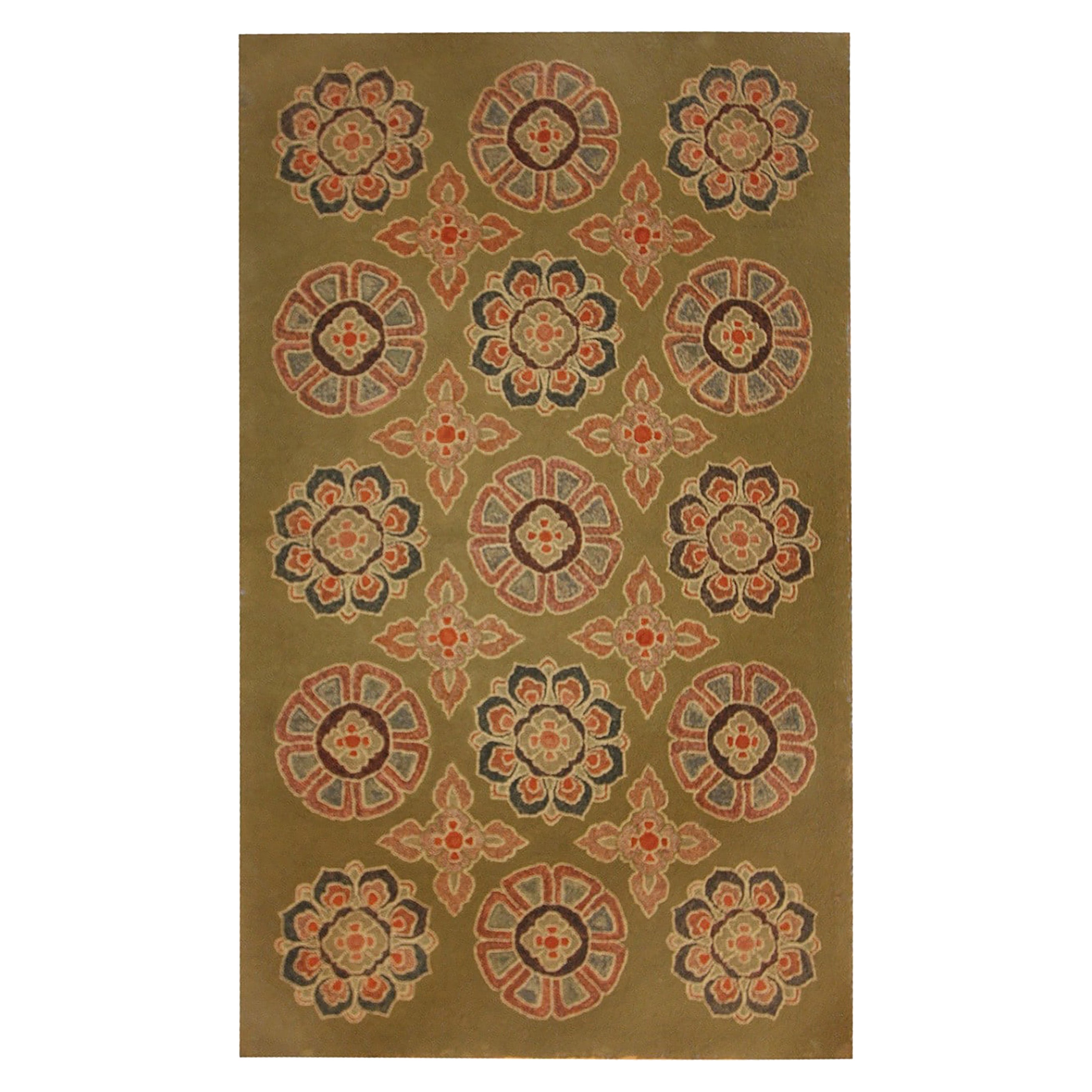 Beautiful American Antique Hooked Rug 2'11" x 4'10" For Sale