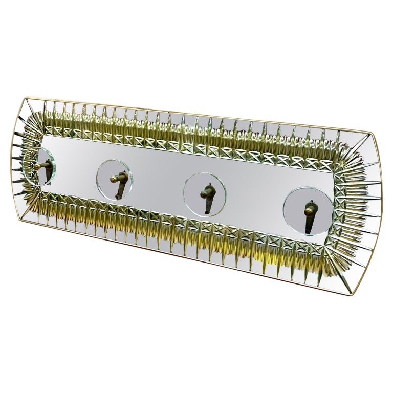 Porte-manteaux miroir pour mur