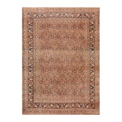 Wunderschöner großer geblümter antiker persischer Khorassan-Teppich 10'7" x 15'2"