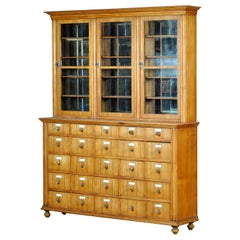 Used Oak And Pine Pharmacy Cabinet, anno 1889