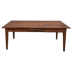 Used Teak farm table with spindle legs