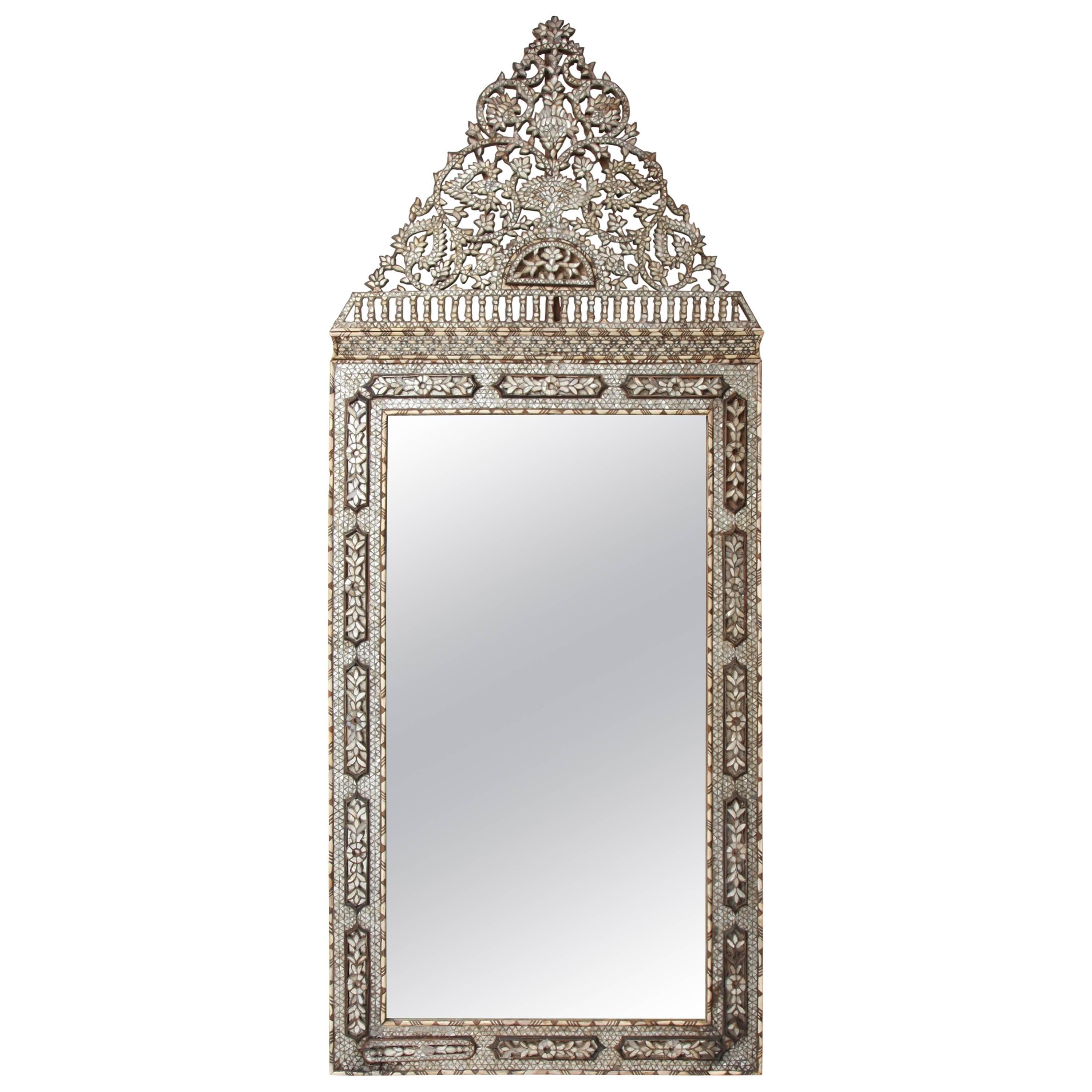Exceptional 19th Century Syrian Mirror For Sale