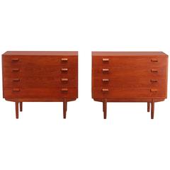 Pair of Teak Low Chests by Borge Mogensen, 1960