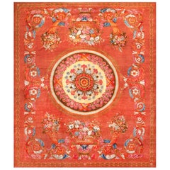 Espectacular Alfombra Grande Antique French Savonnerie 14'4" x 16'3