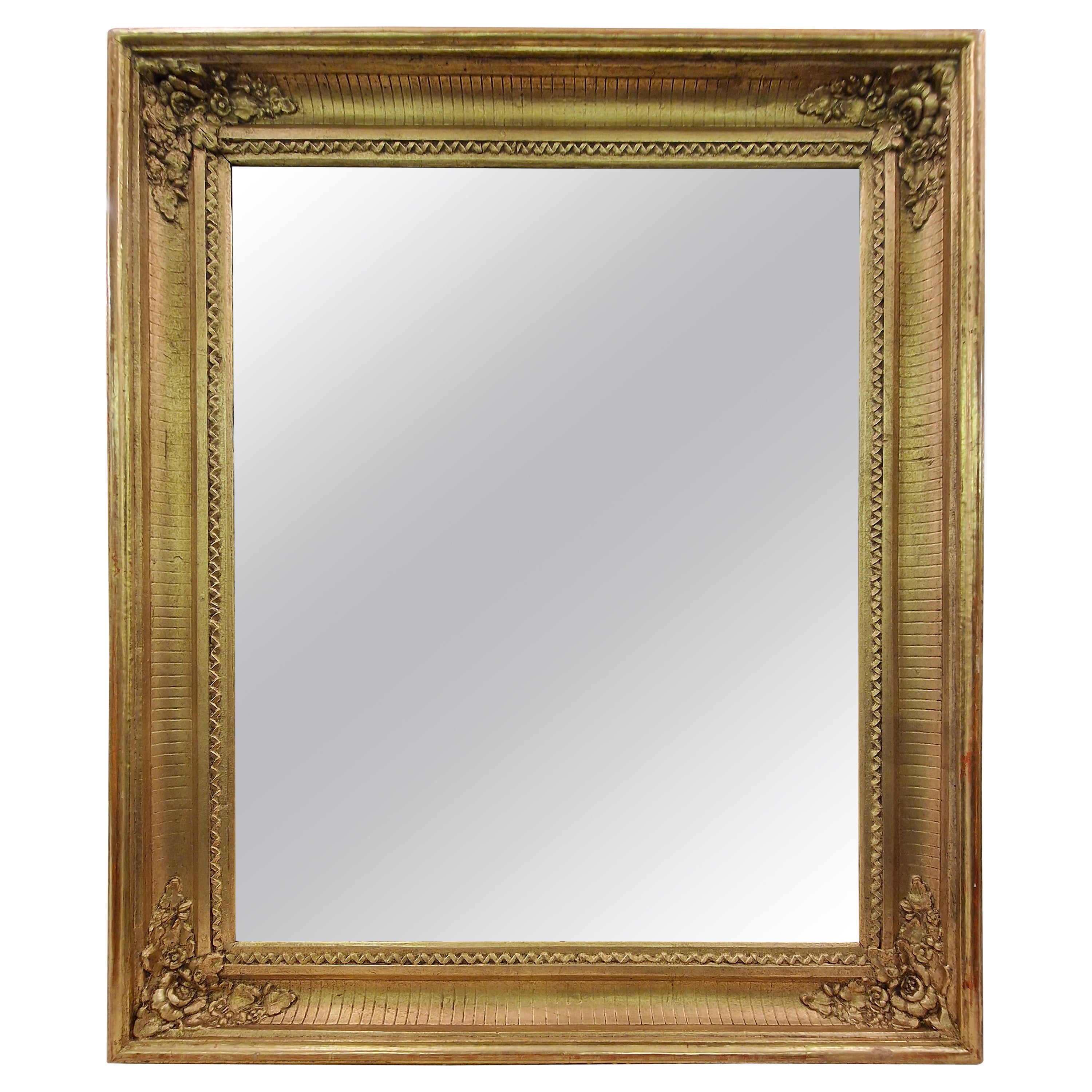 Magnificent Wall Mirror, Frame, gold, original from 1880, Austria For Sale