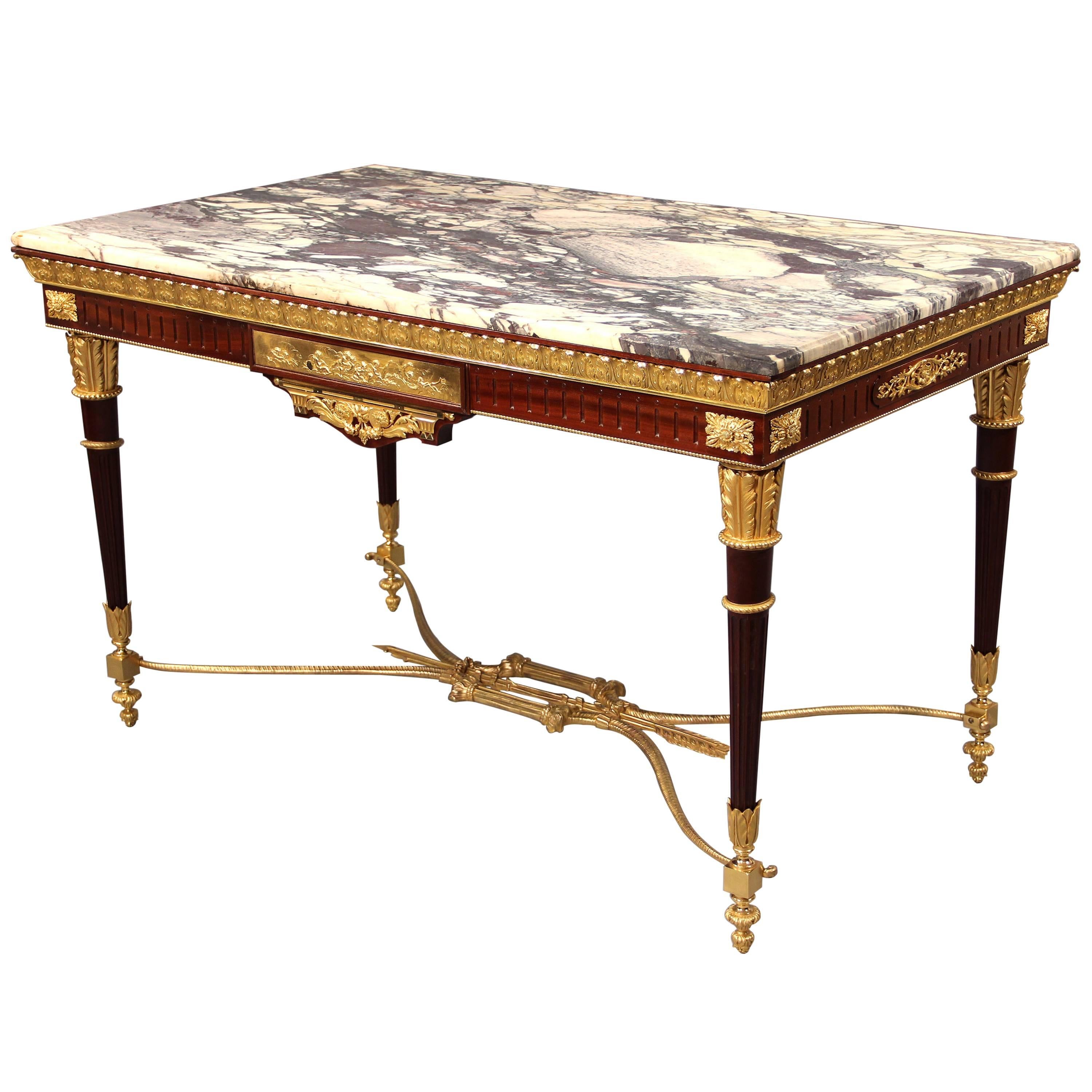 Fantastic Quality Late 19th Century Gilt BronzeMounted Lamp Table For
