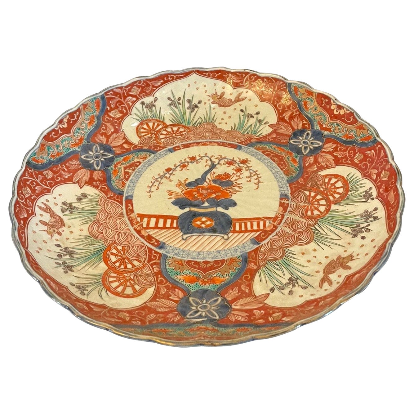 Antiker viktorianischer japanischer Imari-Teller in Qualität 