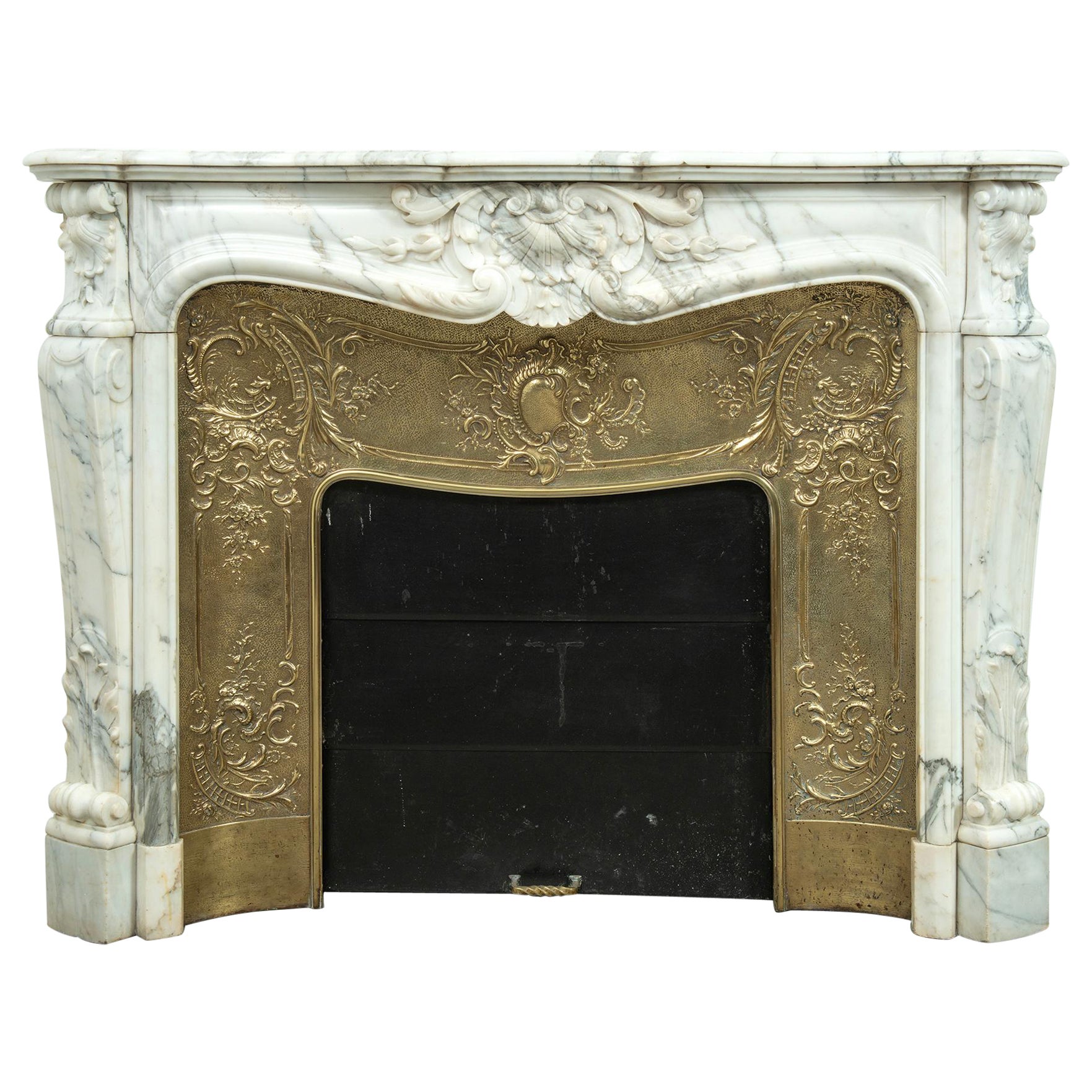 Antique Louis XV Fireplace Mantel