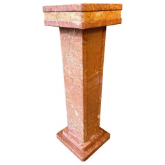 An Italian Rossa Verona Marble Pedestal 
