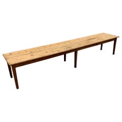 Mesa larga de granja
