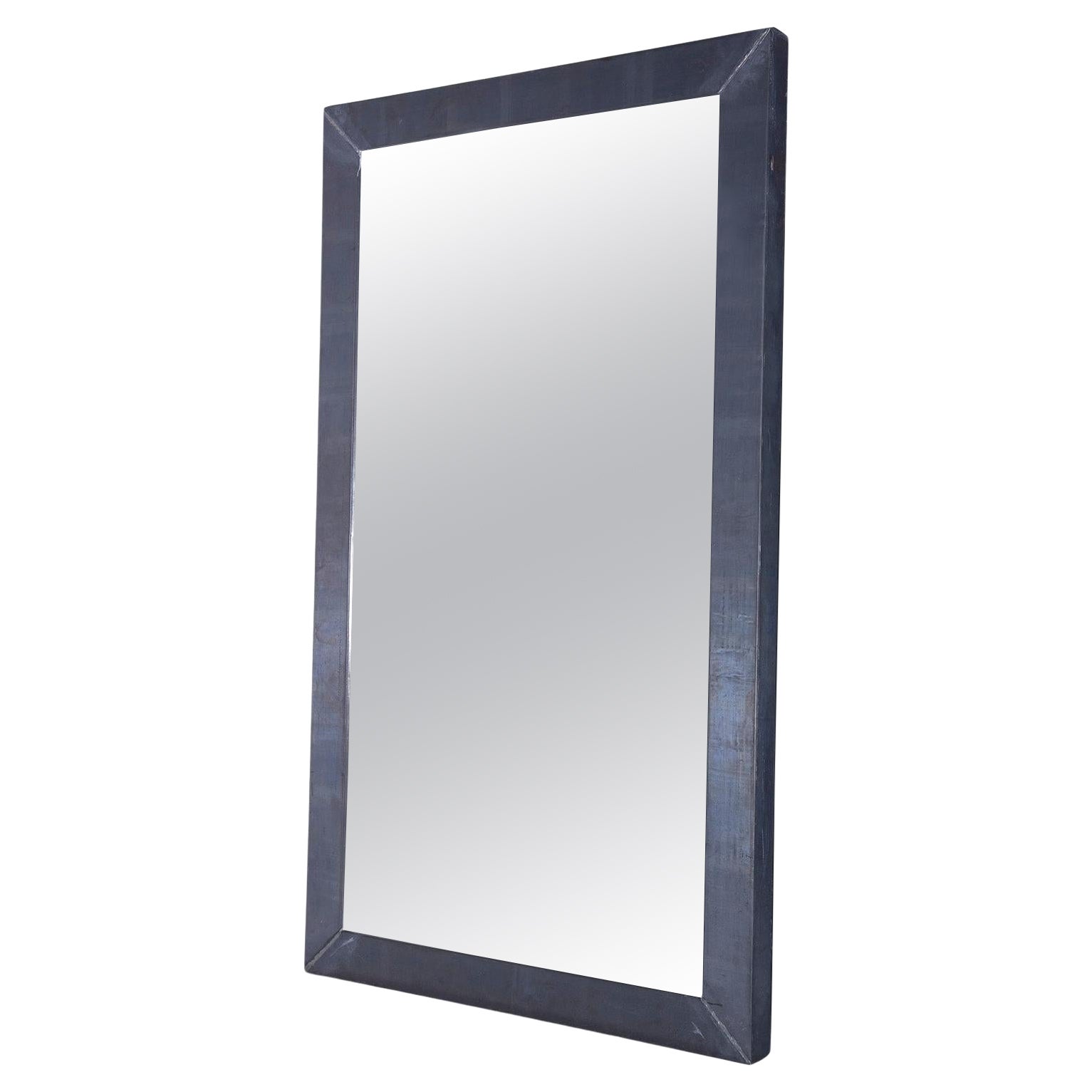 Boffi Italian Designer Steel Frame Mirror For Sale