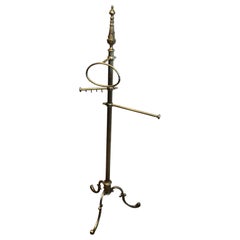 Vintage Neoclassical Style Brass Towel Holder