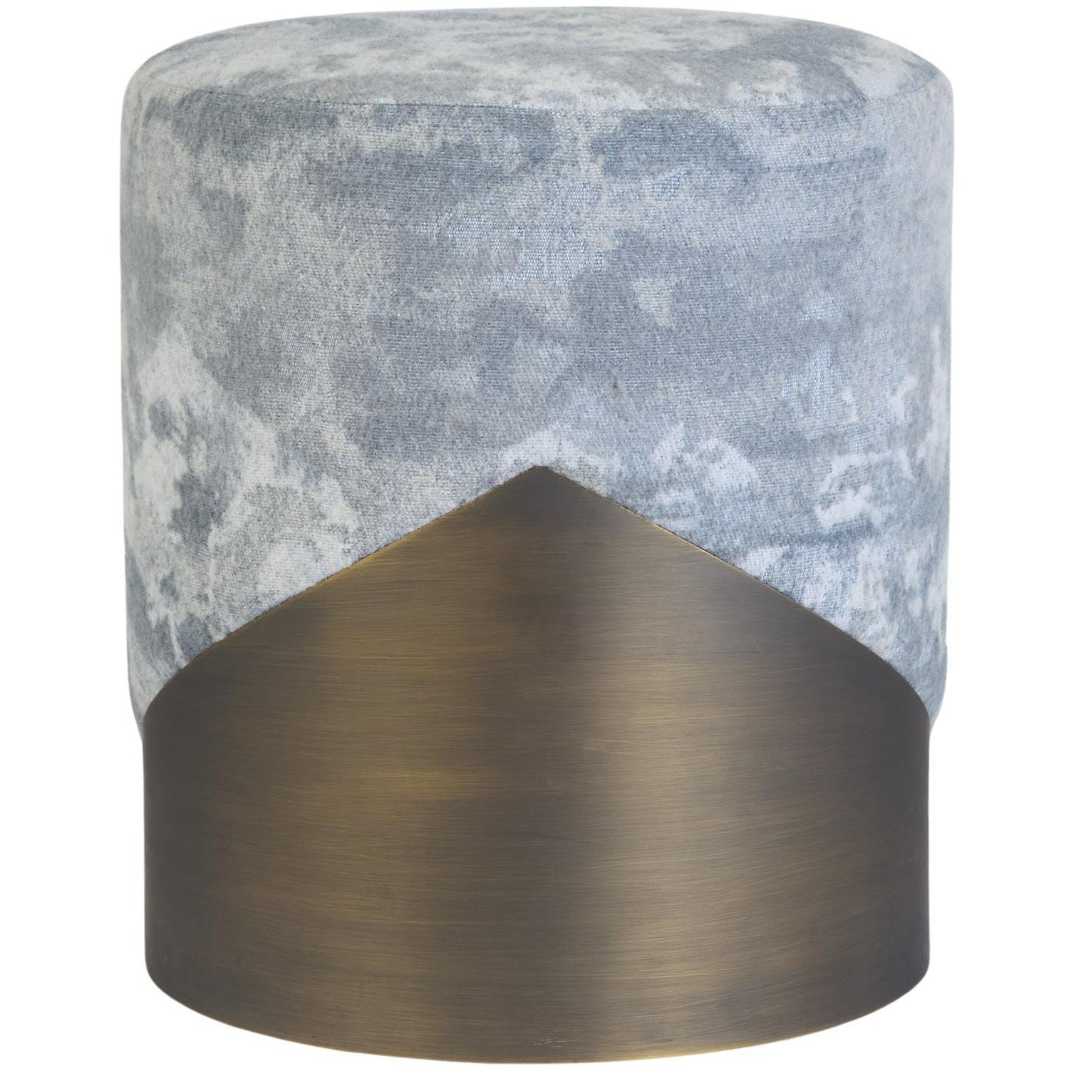 Lune V Stool, Upholstery and Dark Bronze, Handcrafted by Duistt For Sale