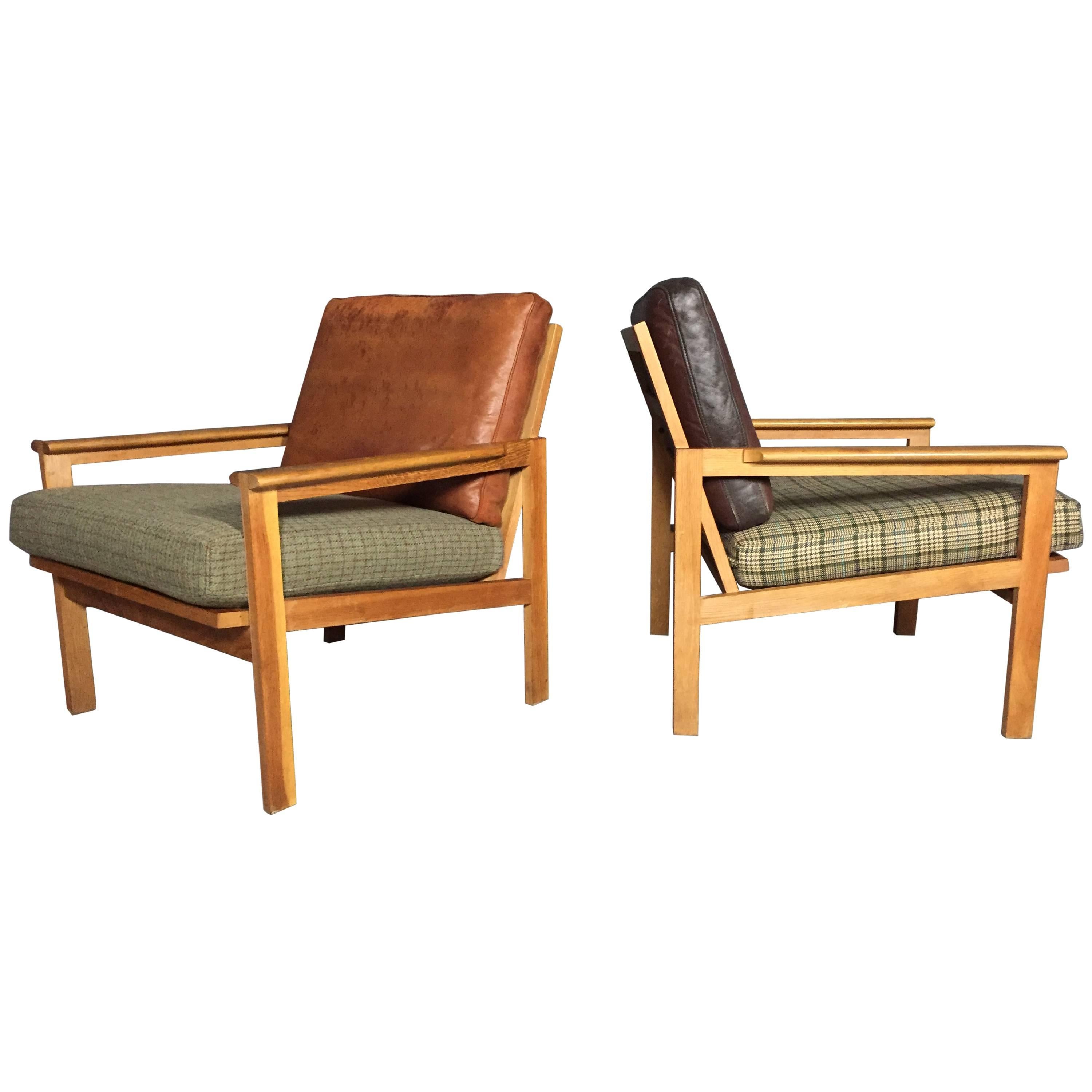 Pair of "Capella" Lounge Chairs, Illum Wikkelsø, Denmark, 1960s