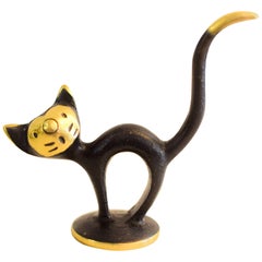 Retro Cat Figurine by Walter Bosse