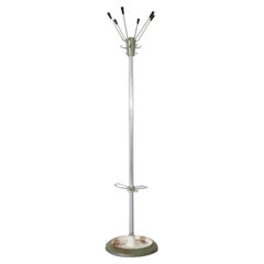 Mid-Century Jacques Adnet Inspired Standing Coat Rack