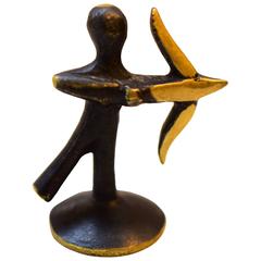 Walter Bosse Sagittarius Zodiac Brass Figurine, Austria, 1950s 