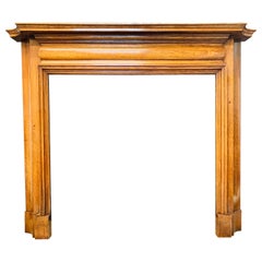 Edwardian Scottish Oak Fireplace Surround.