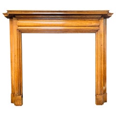 Antique Edwardian Scottish Oak Fireplace Surround. 