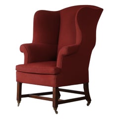 Used A George III Wing Back Armchair, England, 19th Century