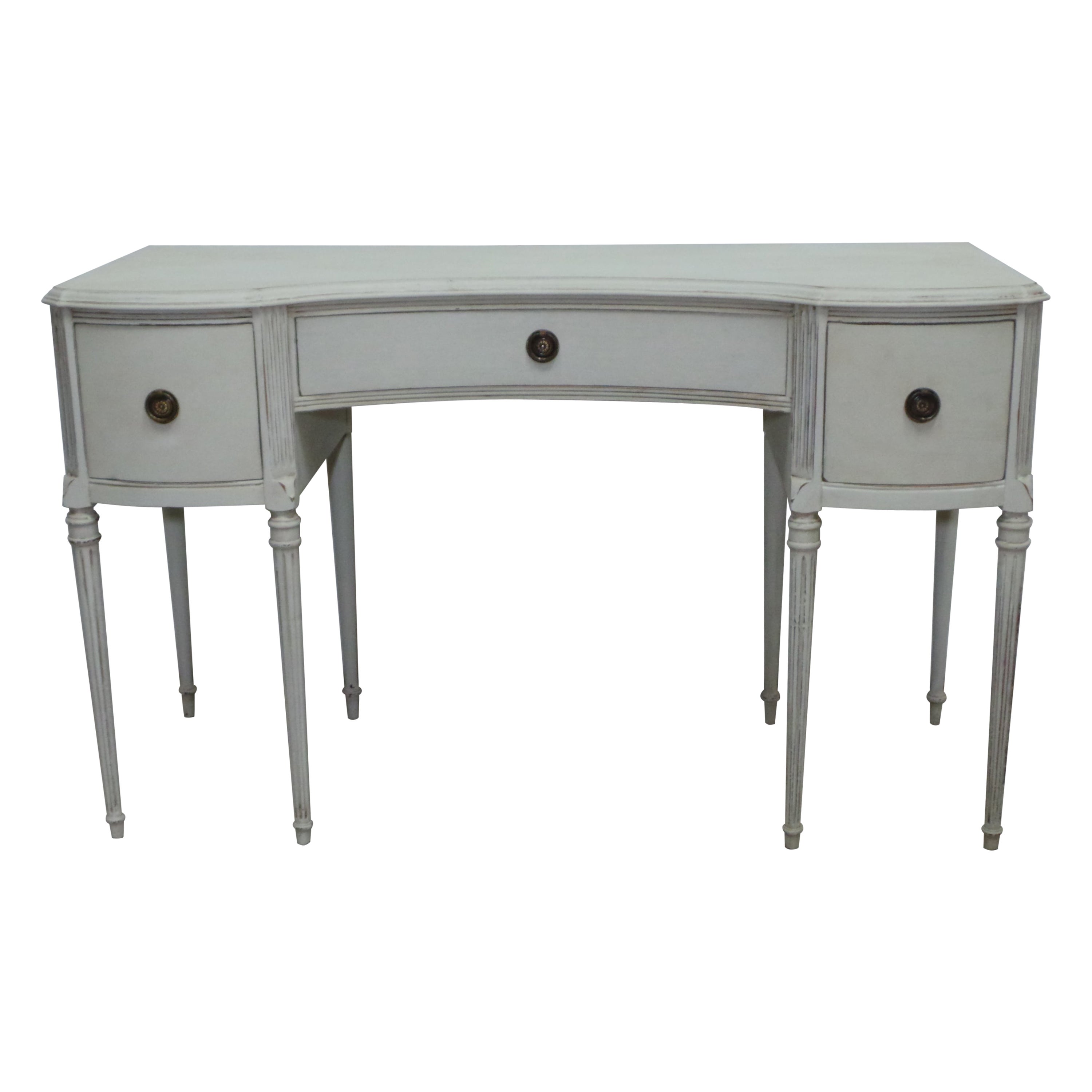 Gustavian Style 3 Drawer Desk For Sale