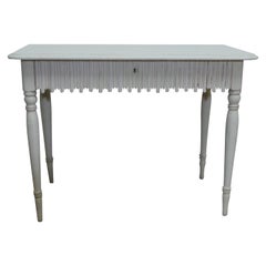 Vintage Swedish Gustavian Unique Scalloped Desk