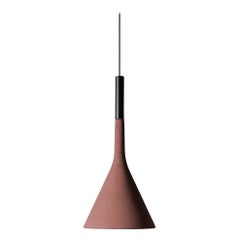 Lucidi and Pevere ‘Aplomb’ Concrete Outdoor Pendant Lamp for Foscarini in Red