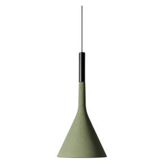 Lucidi and Pevere ‘Aplomb’ Concrete Outdoor Pendant Lamp for Foscarini in Green