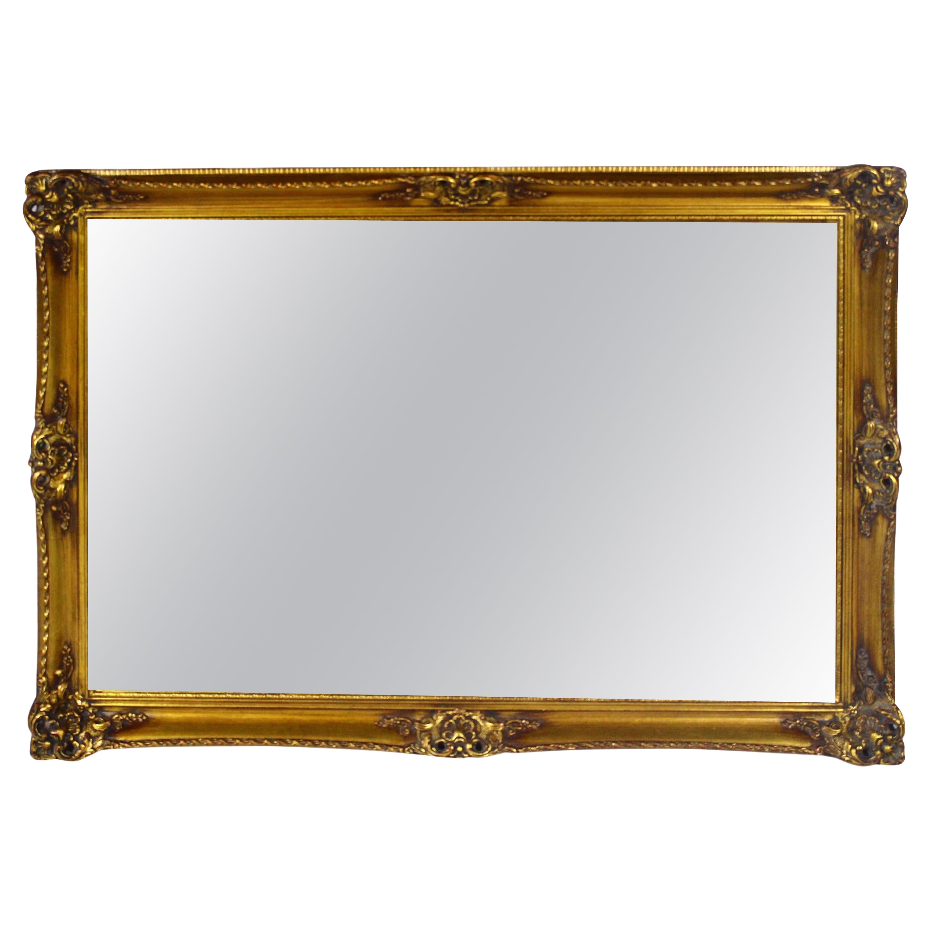 Antique Gilded Mirror For Sale