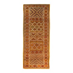 Vintage Moroccan Tribal Geometric Handmade Rug