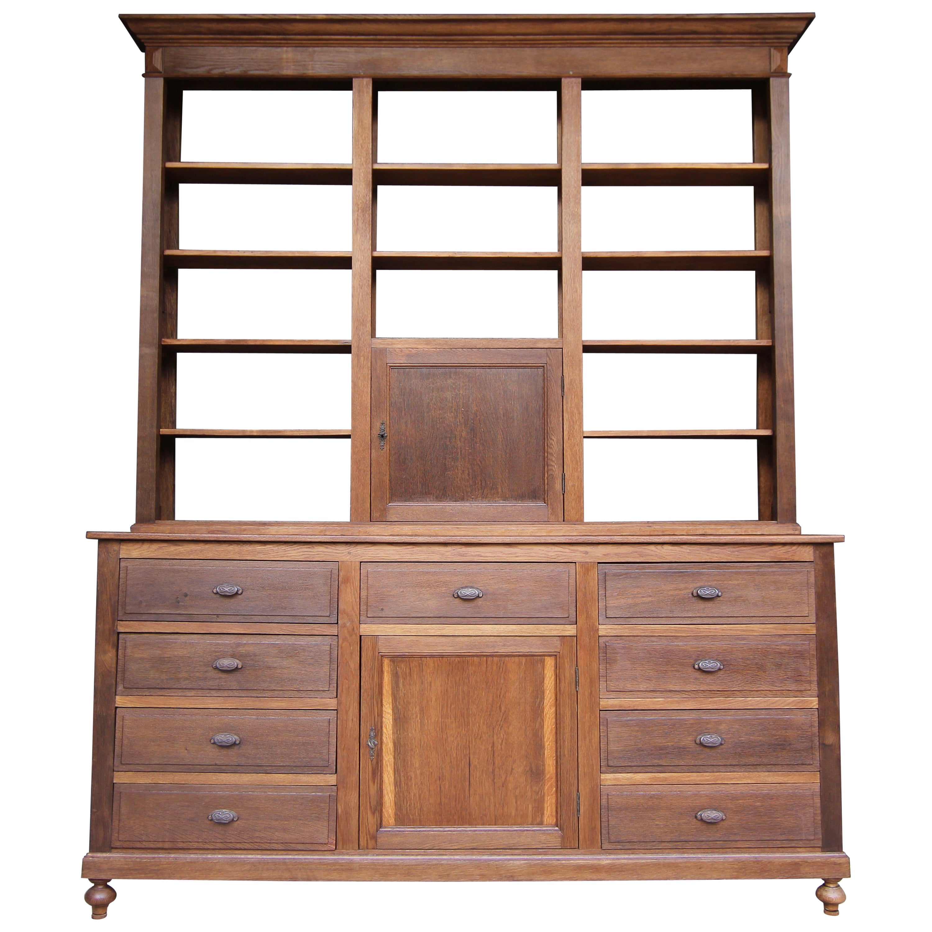 Late 19th Century Apothecary Shop Cabinet For Sale