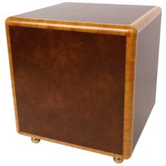 Custom-Made Cube End Table in the Manner of Paul Frankl