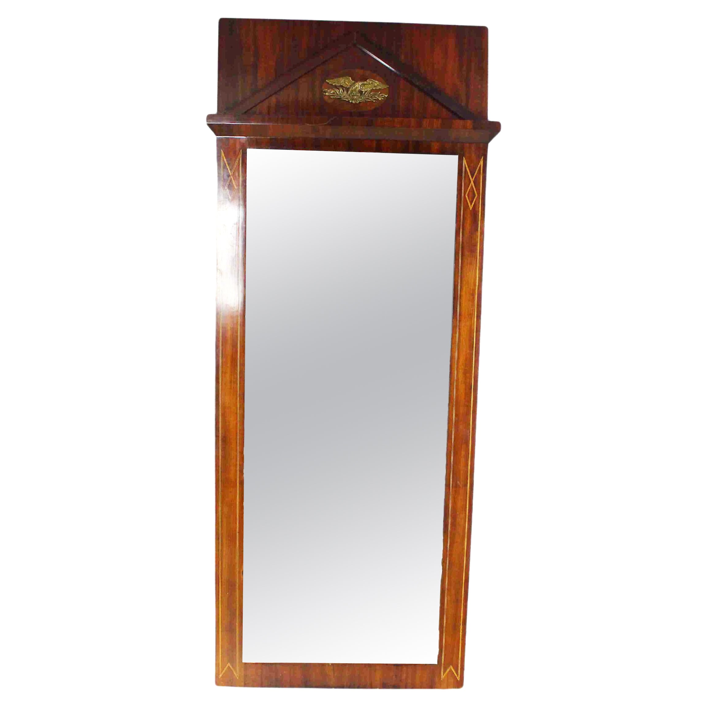 Antique Empire style mirror, 19th Century For Sale