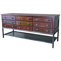Antique Warehouse Sideboard Console Table