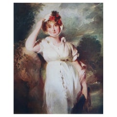 Original Vintage Print of Queen Caroline After Sir Thomas Lawrence. C.1920