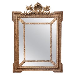 Miroir italien sculpté du 19ème siècle