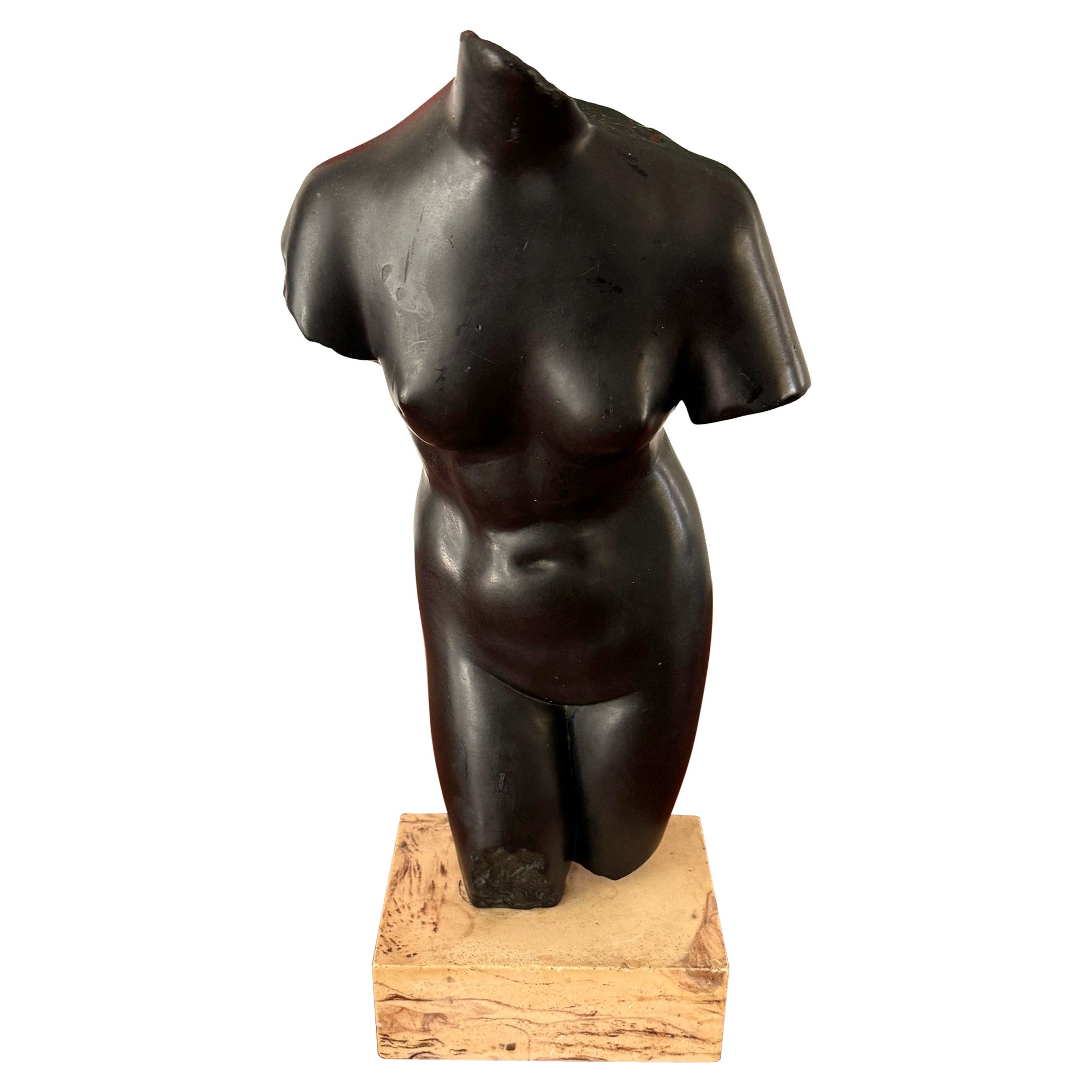 Escultura Afrodita Negra de Estilo Moderno de Mediados de Siglo Alva Studios MMA
