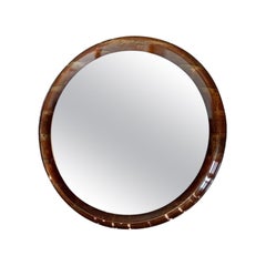 Retro Merlo Guzinni round acrylic mirror