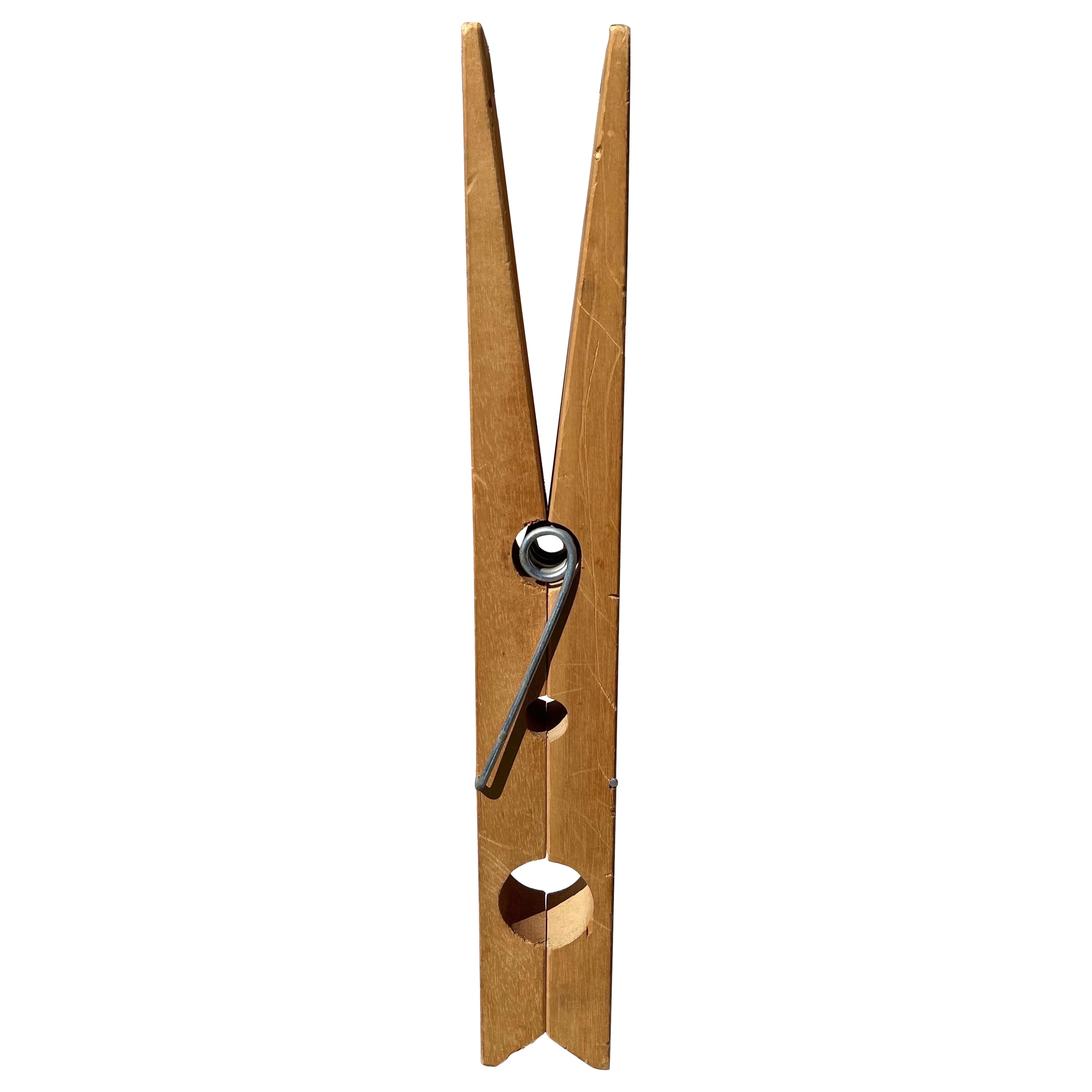 1970 pop art wood oversized clothespin