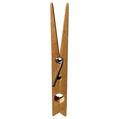 1970 pop art wood oversized clothespin